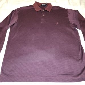 Nautica Mercerized Cotton, long sleeve polo